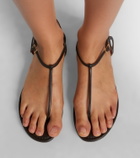 Aquazzura Almost Bare leather thong sandals