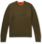 RAG & BONE - Finch Reversible Wool and Cashmere-Blend Sweater - Green