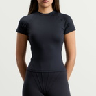 Nike Women's x SKIMS Airy Baby T-Shirt in Obsidian