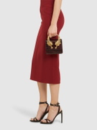 ROBERTO CAVALLI Small Roar Croc Embossed Bag