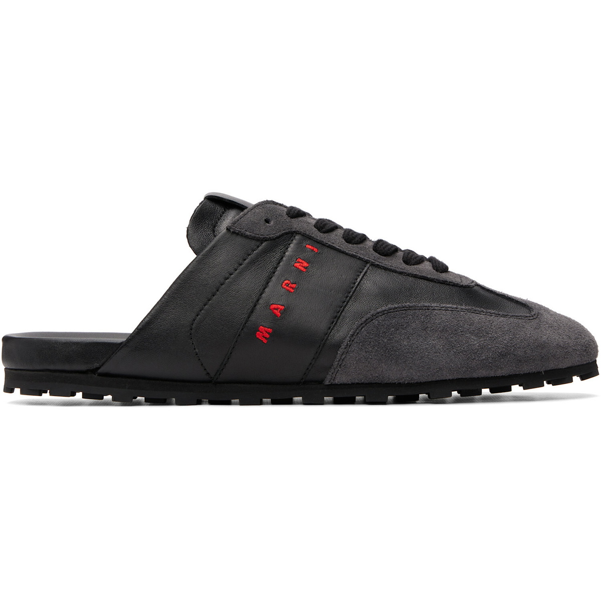 Marni Black Softy Soccer Slip-on Sneakers