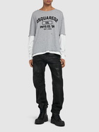 DSQUARED2 Long-sleeved Logo Jersey T-shirt