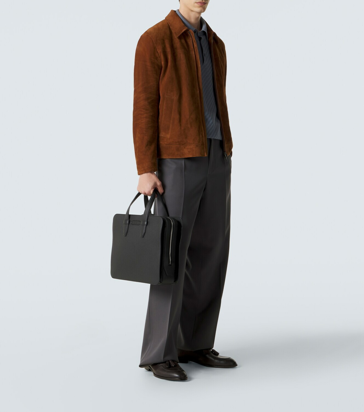 Brioni Leather briefcase