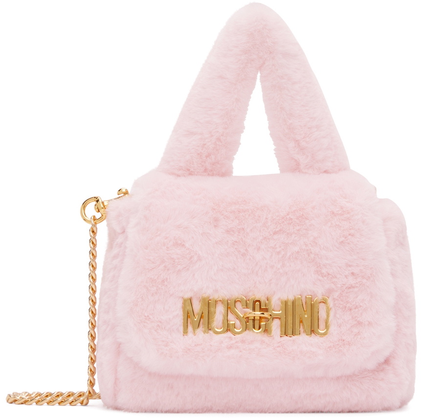 Moschino Pink Faux-Fur Shoulder Bag Moschino