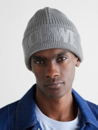 LOEWE - Logo-Embroidered Ribbed Wool Beanie