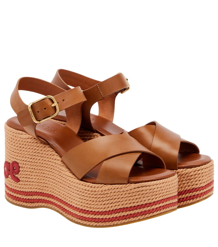 Photo: Chloé Chloé Sand leather wedge sandals