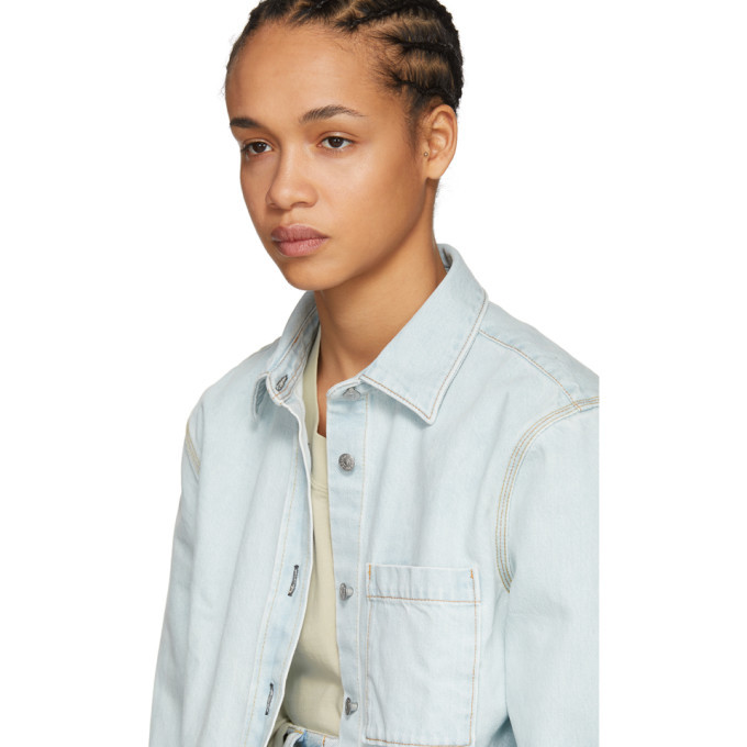 Acne Studios Bla Konst Blue Denim Tar Shirt Acne Studios Bla