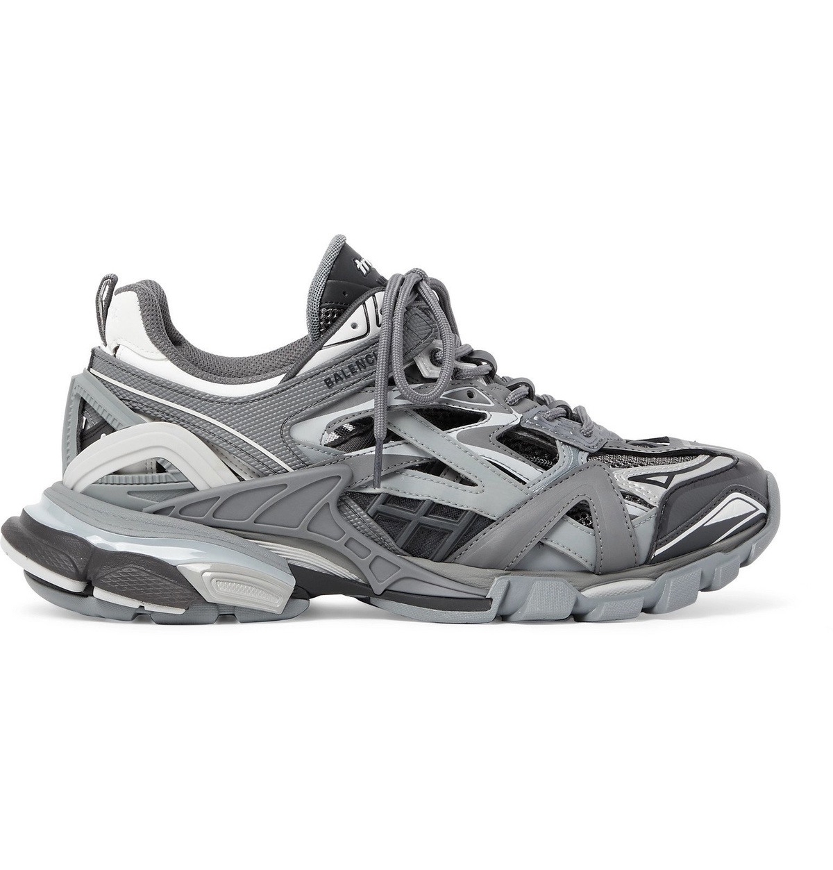Balenciaga - Track Nylon, Mesh and Rubber Sneakers - Gray Balenciaga