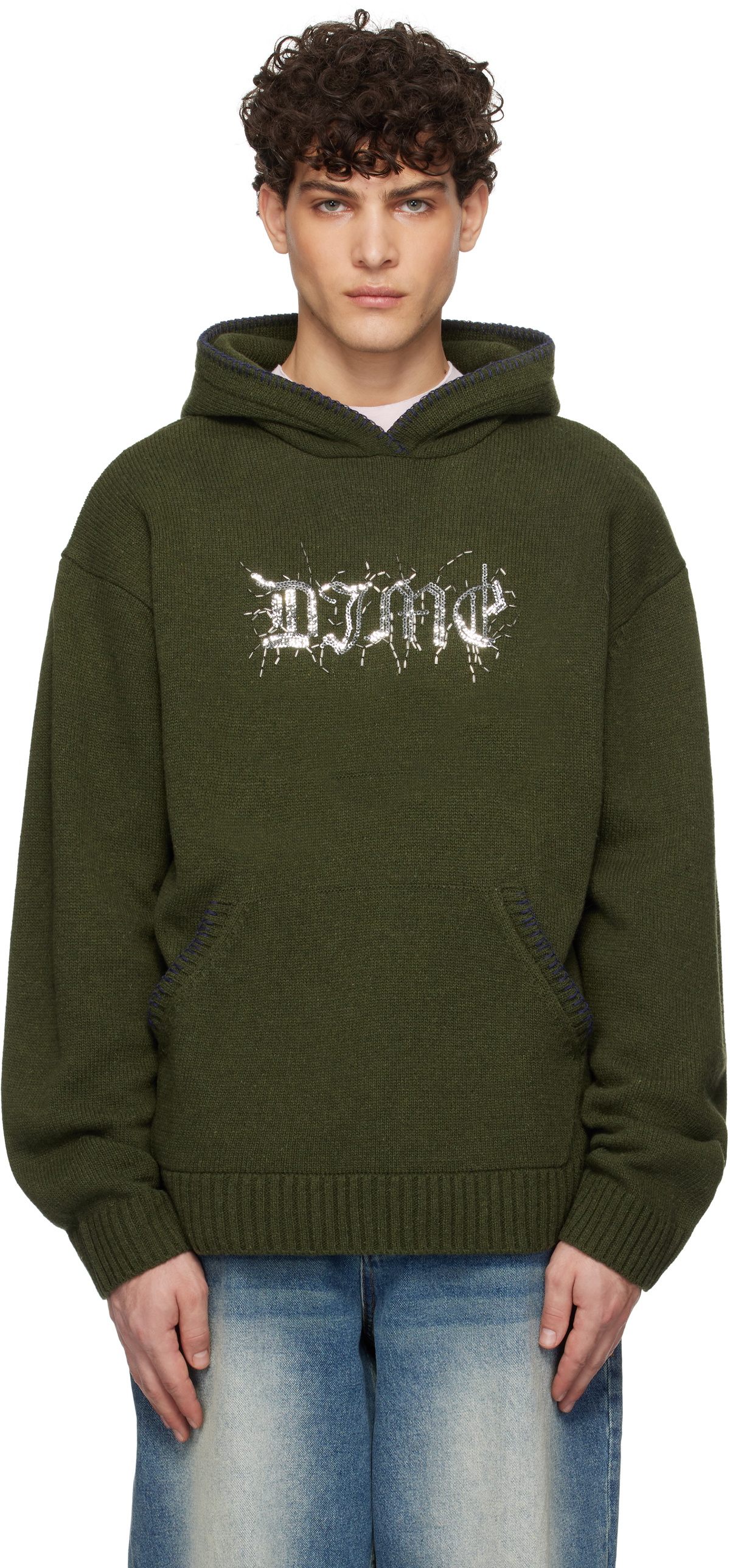 【Dime】24fw Hardcore Wool Hoodie Dime - Hardcore Wool Hoodie - Army Green – Board Of Missoula