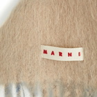 Marni Men's Logo Stripe Wool Scarf in Pompeii 