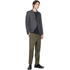 Comme des Garcons Homme Deux Grey Textured Sharkskin Blazer