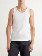 Corridor - Ribbed Cotton Tank Top - White