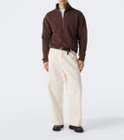 Studio Nicholson Cotton jersey half-zip sweatshirt