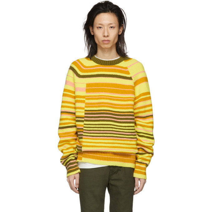 Photo: Acne Studios Orange Striped Klaus Sweater