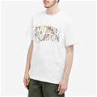 Billionaire Boys Club Men's Camo Arch Logo T-Shirt in White