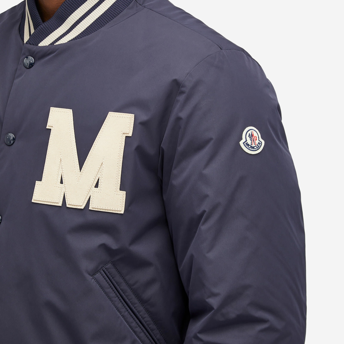Moncler Men's Lateltin Bomber Jacket in Navy Moncler