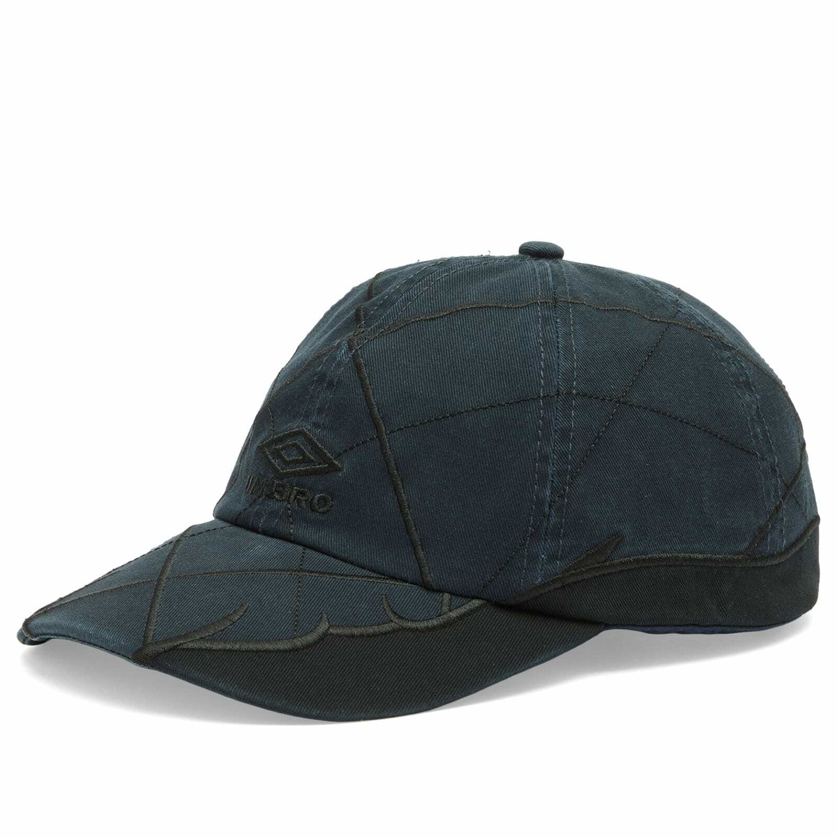 Umbro by Slam Jam Men's Collision Cap in Blue/Black/Anthracite 
