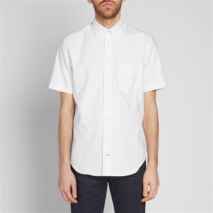 Photo: Gitman Vintage Short Sleeve Oxford Shirt White