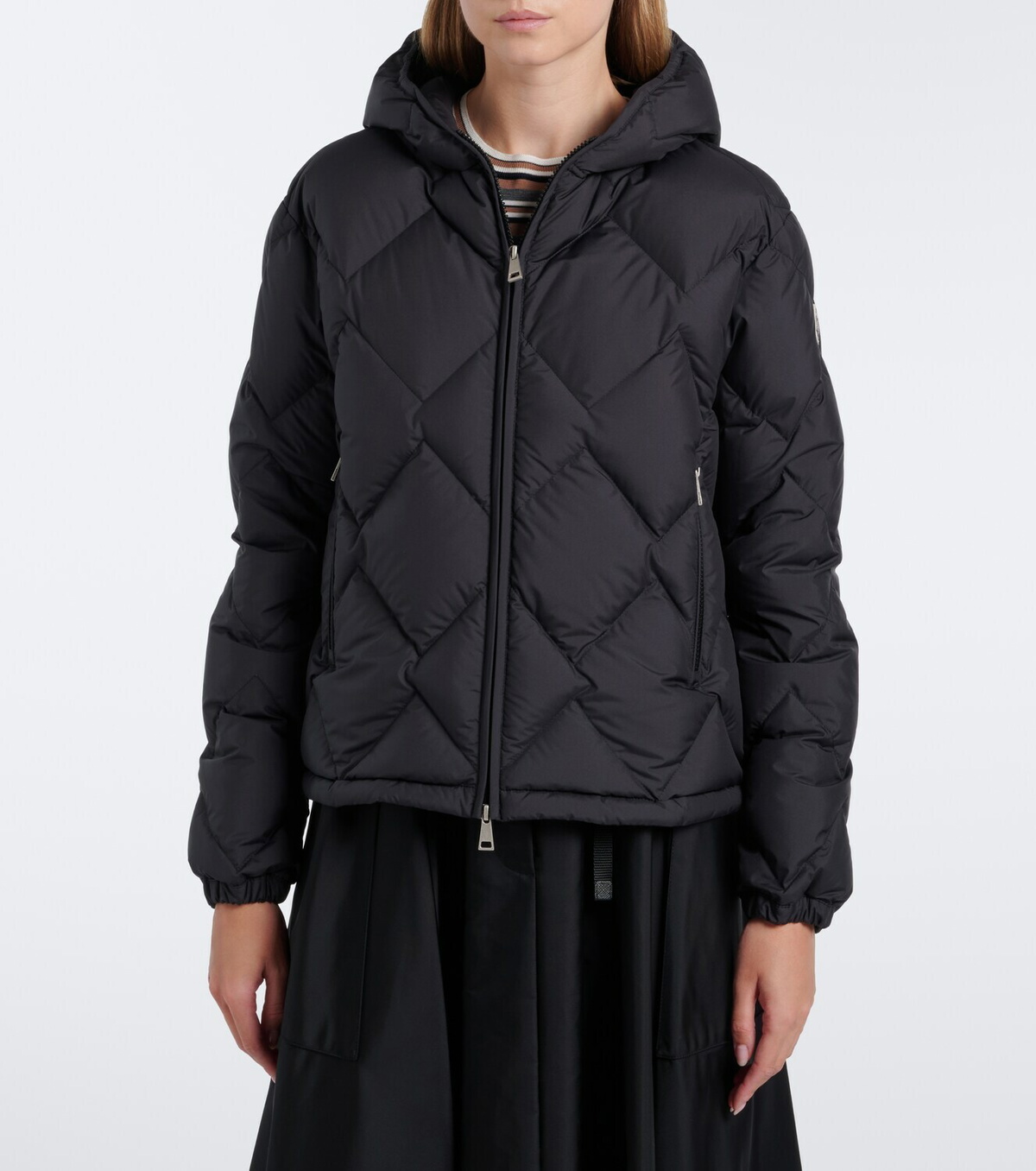 Moncler Arvouinne hooded quilted down jacket
