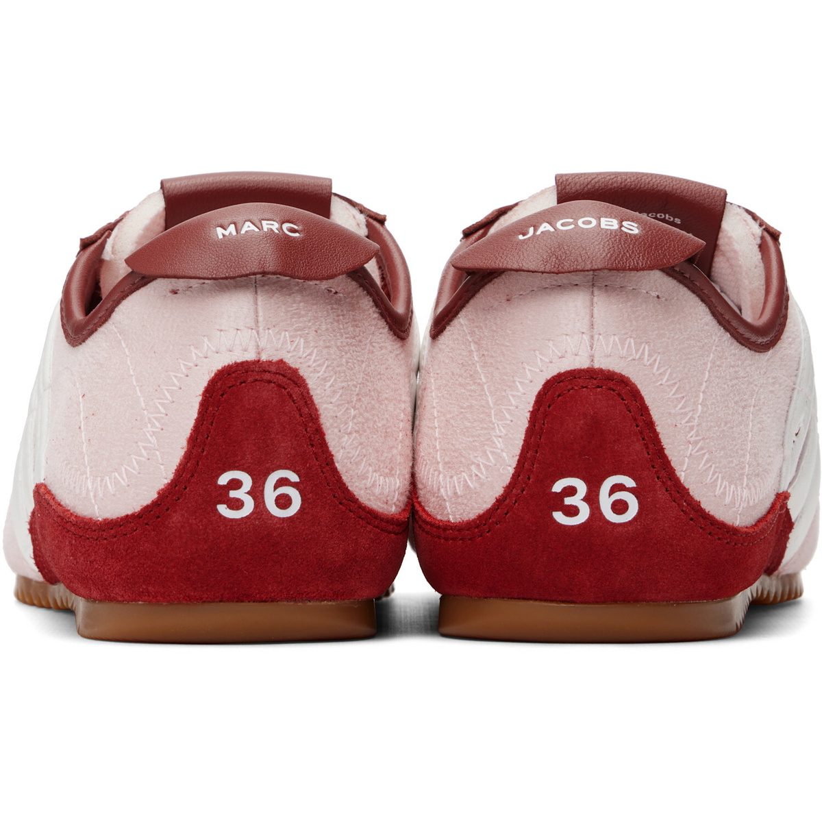Marc Jacobs Pink 'The Brushed Satin 400 Bleecker Runner' Sneakers
