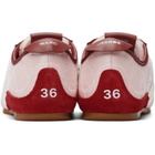 Marc Jacobs Pink 'The Brushed Satin 400 Bleecker Runner' Sneakers