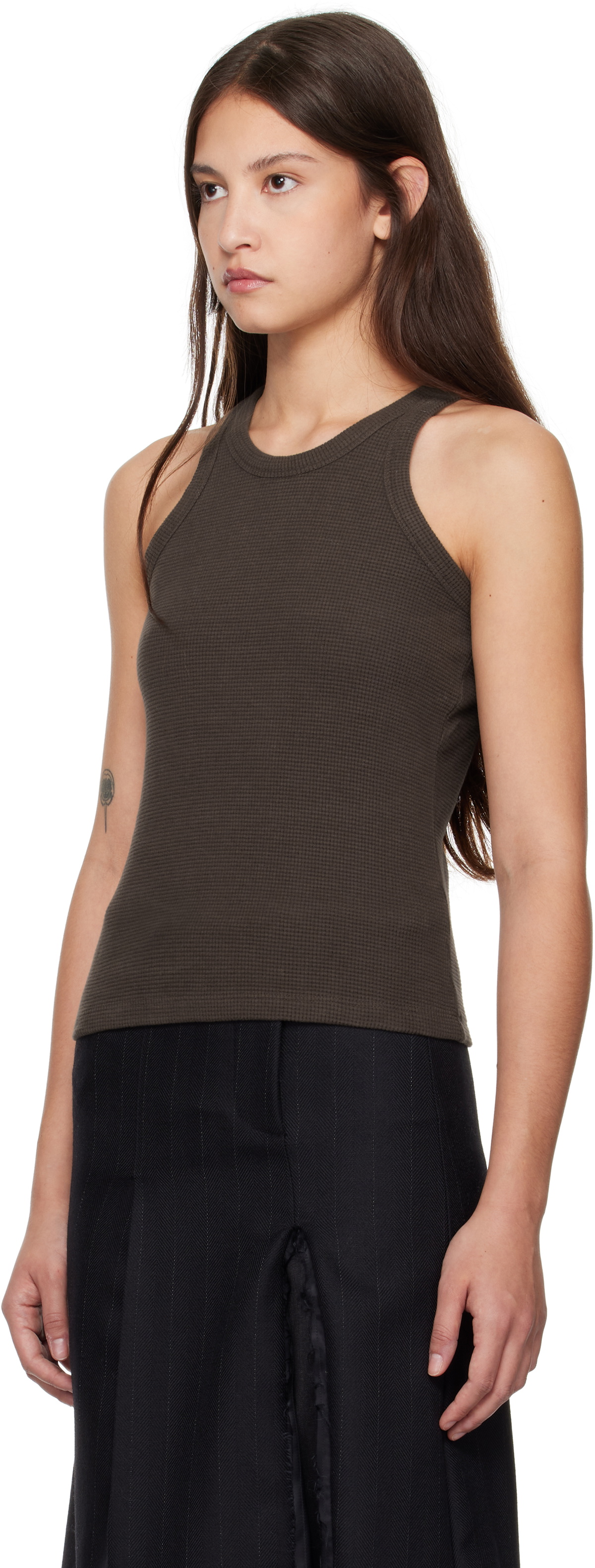 mfpen Brown Leisure Tank Top