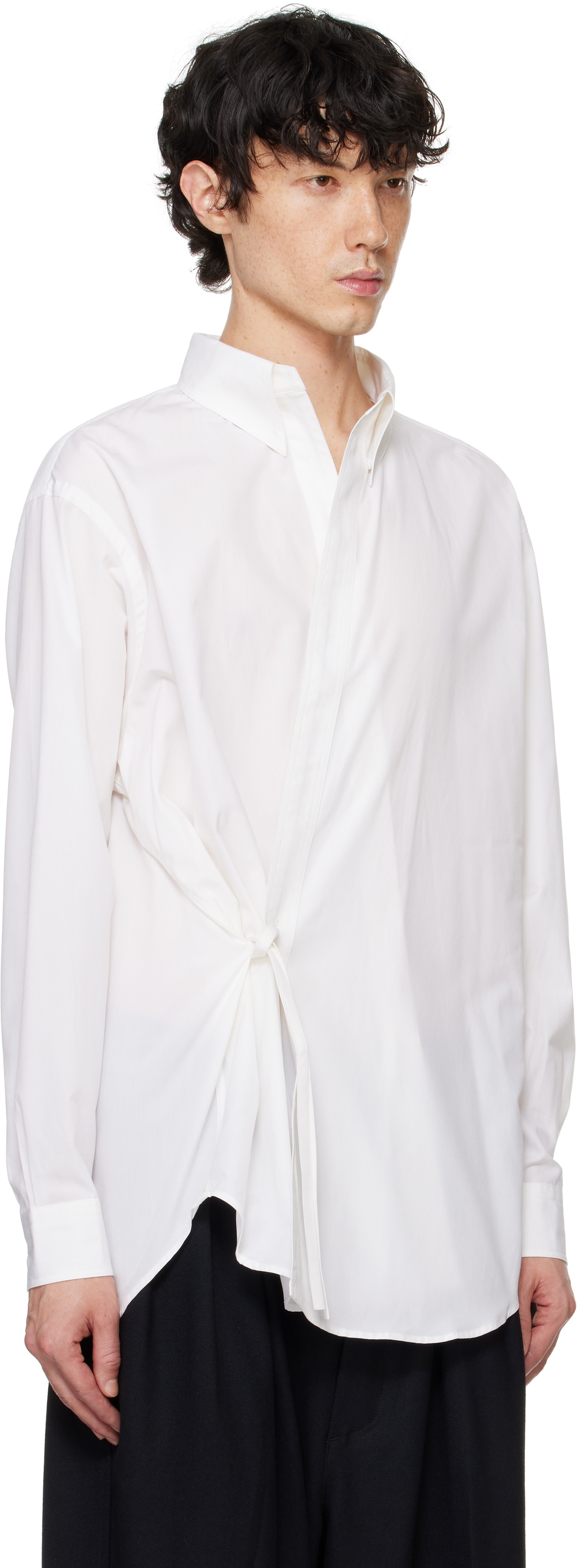 RAINMAKER KYOTO White Long Point Collar Dougi Shirt RAINMAKER KYOTO