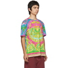 Versace Multicolor Fluo Barocco Print T-Shirt