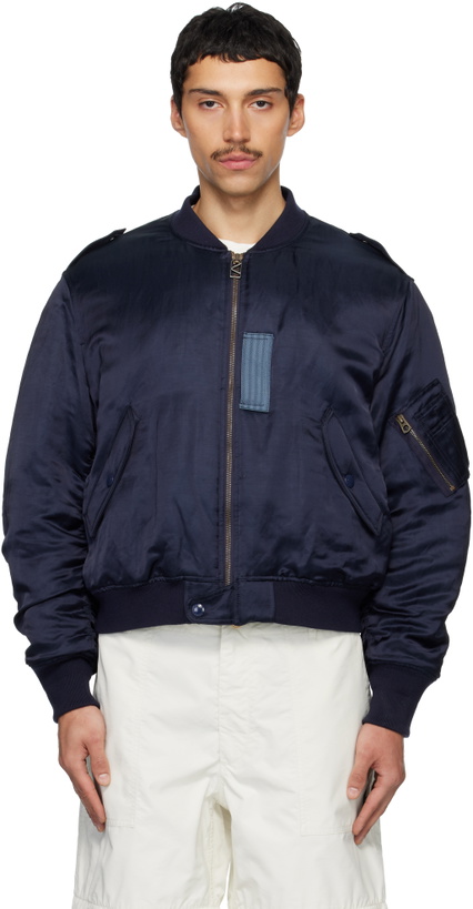 Photo: Kenzo Navy Kenzo Paris 'KENZO Jungle Poem' Bomber Jacket
