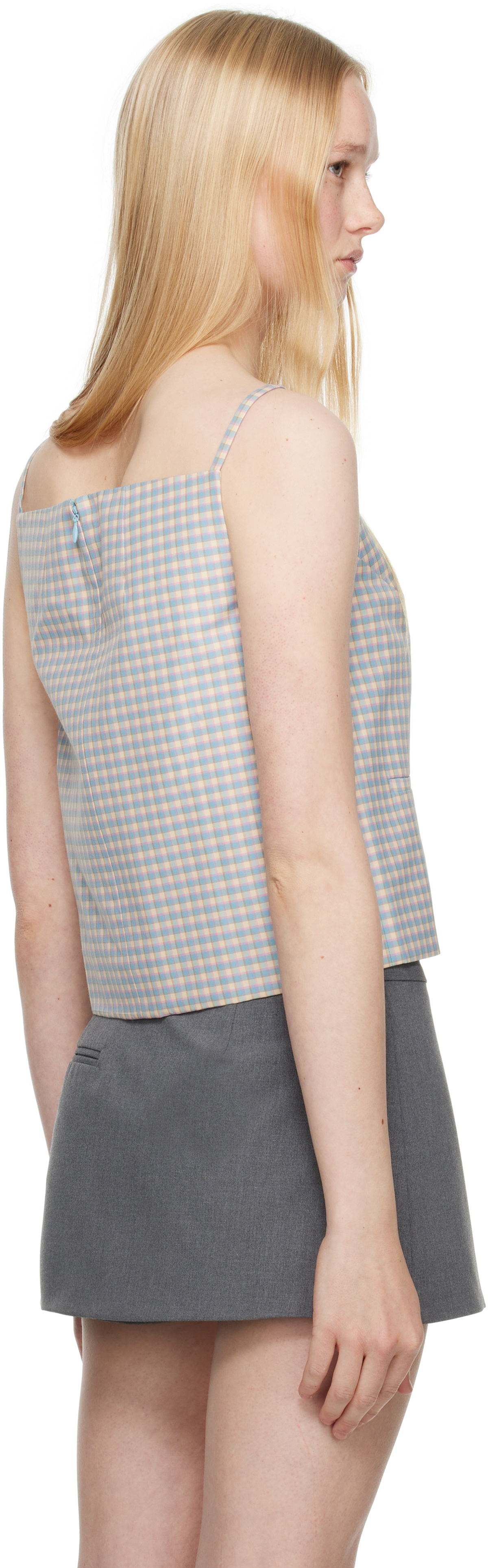 Sandy Liang Blue Cecilia Top