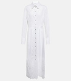 Paco Rabanne - Broderie anglaise cotton shirt dress