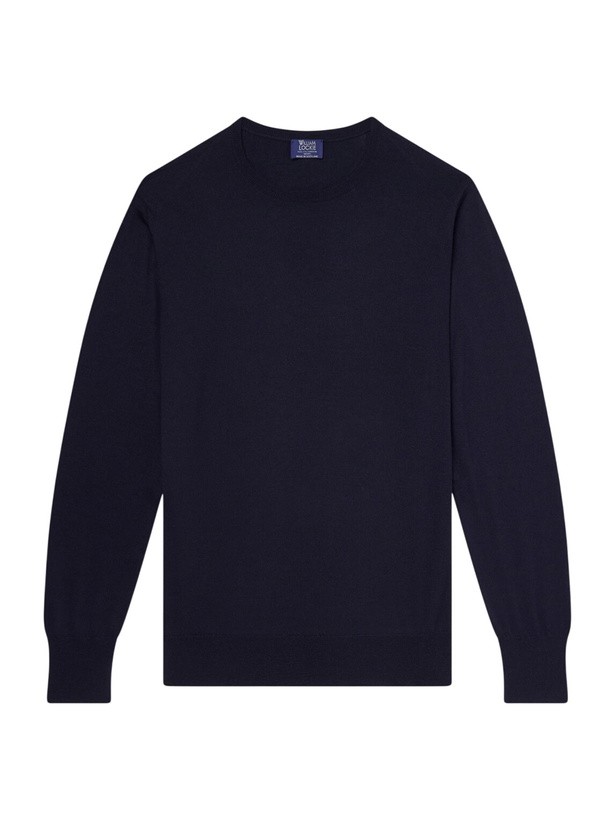 Photo: William Lockie - Merino Wool Sweater - Blue