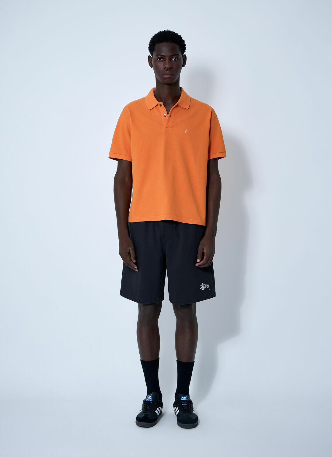 Stüssy Logo Motif Polo Shirt