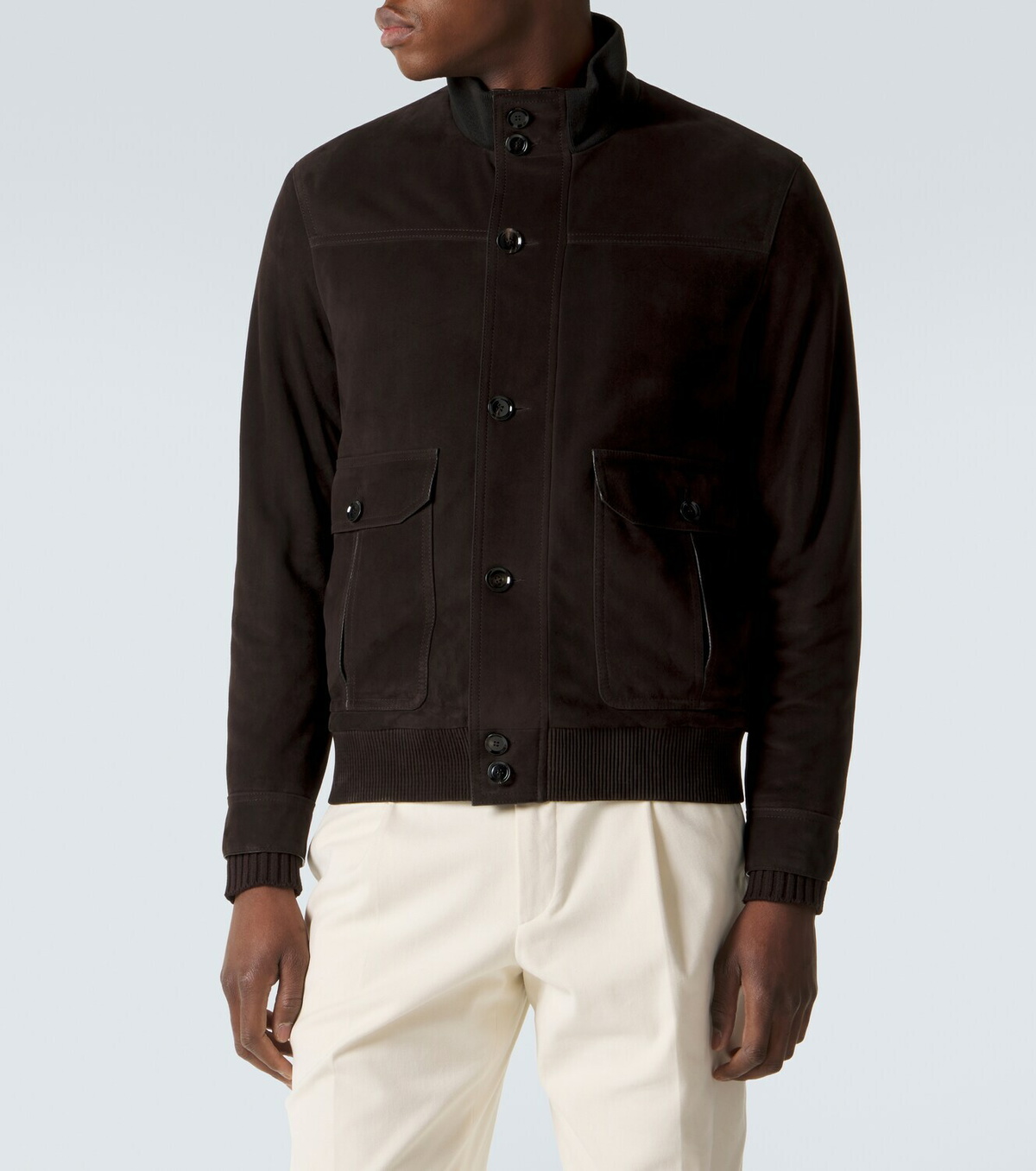 Brioni Suede bomber jacket