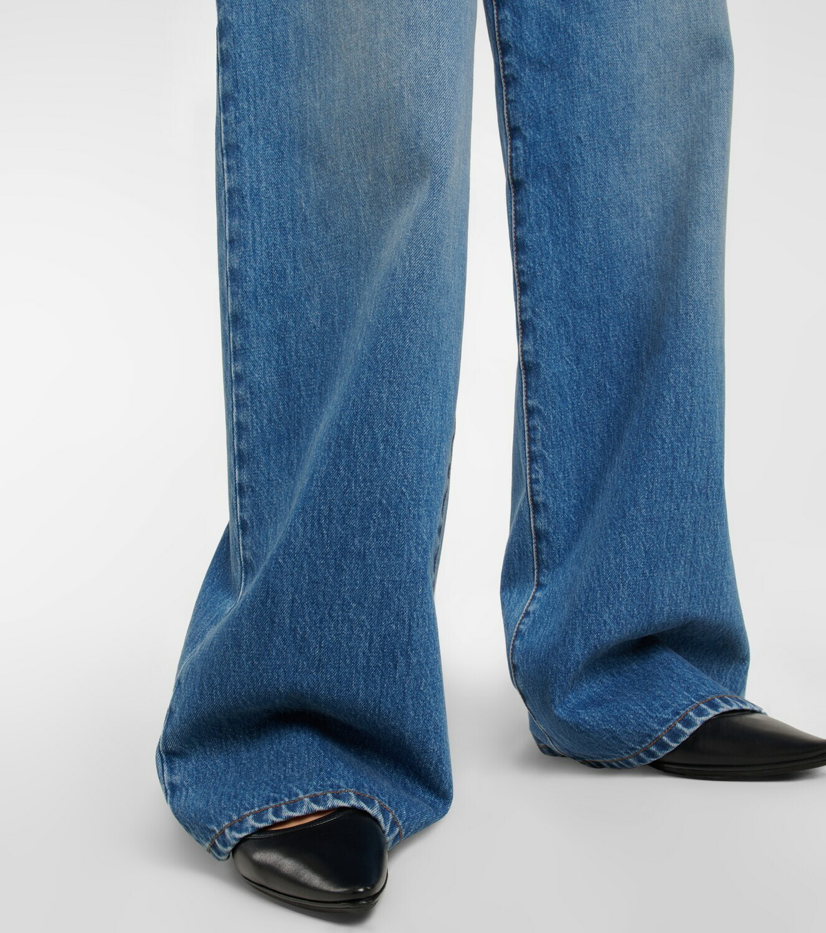 The Row Eglitta mid-rise wide-leg jeans The Row