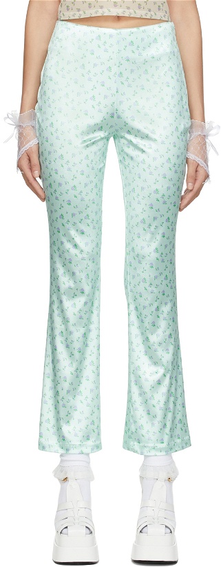 Photo: I'm Sorry by Petra Collins SSENSE Exclusive Green Petra Bell Trousers