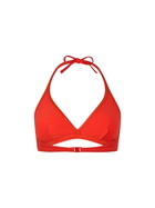 MC2 Saint Barth Woman Triangle Bralette Orange Top Gaia
