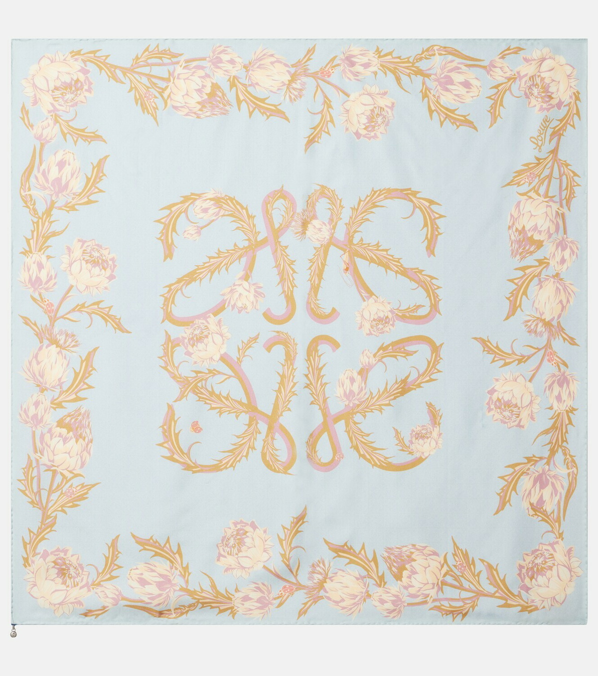 Loewe Printed silk twill scarf