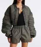 Rick Owens Secchia cropped satin bomber jacket