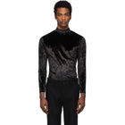 Maison Margiela Black Velvet Turtleneck