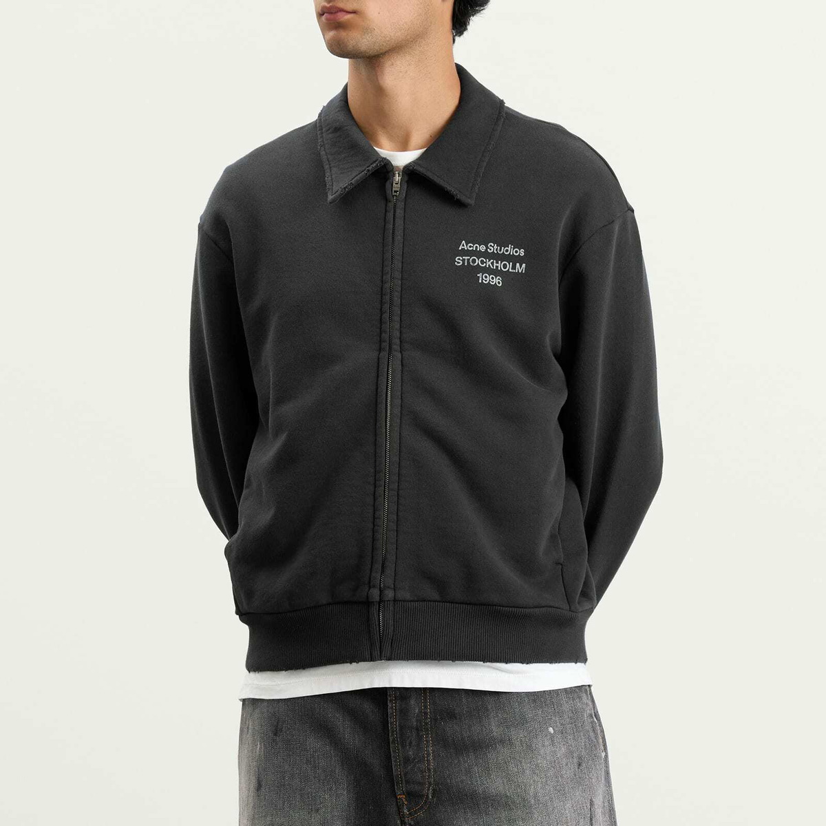 Acne Studios Men's Fokot U Zip 1996 Jacket in Faded Black