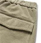 Barena - Tapered Stretch-Cotton Corduroy Trousers - Beige