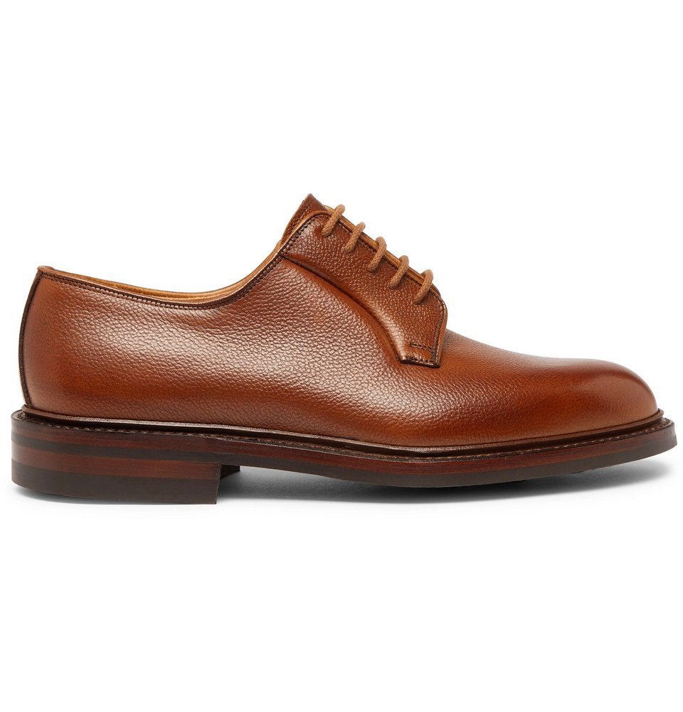 George Cleverley - Archie Full-Grain Leather Derby Shoes - Men - Tan ...