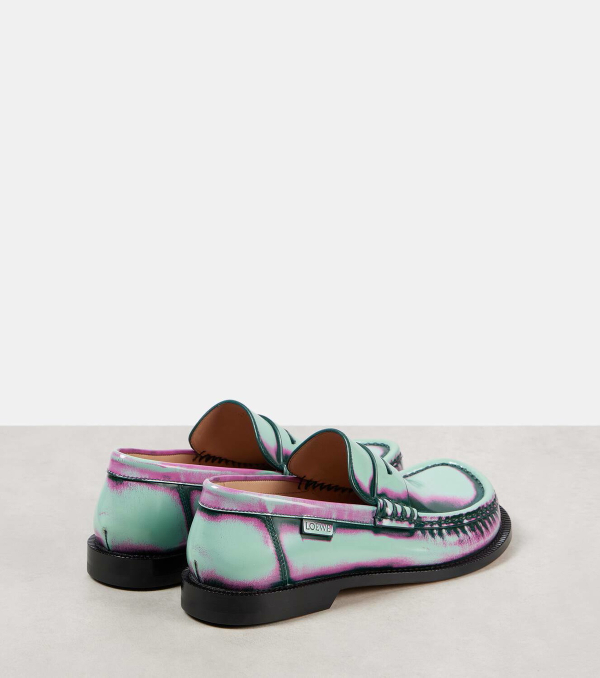 Loewe Campo leather penny loafers