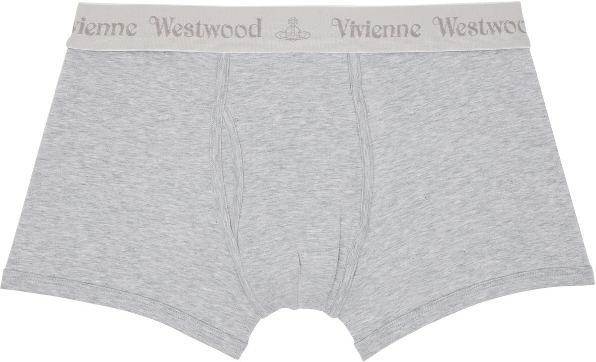 Vivienne Westwood Two-Pack Gray Cotton Boxer Briefs