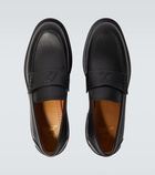 Christian Louboutin Monogram leather loafers