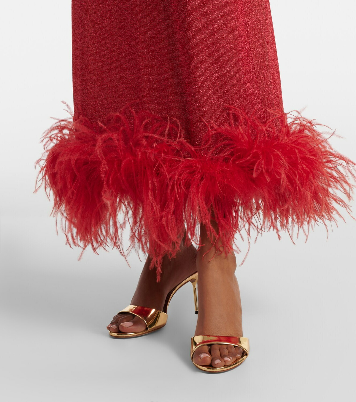 Oséree Lumière Plumage maxi dress