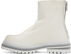 424 White Marathon Boots