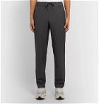 A.P.C. - Kaplan Herringbone Cotton Drawstring Trousers - Gray