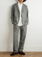 De Bonne Facture - Lounge Straight-Leg Wool Trousers - Gray